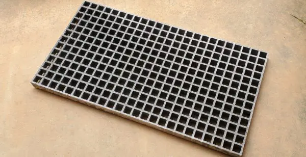 A black and white tile on the floor