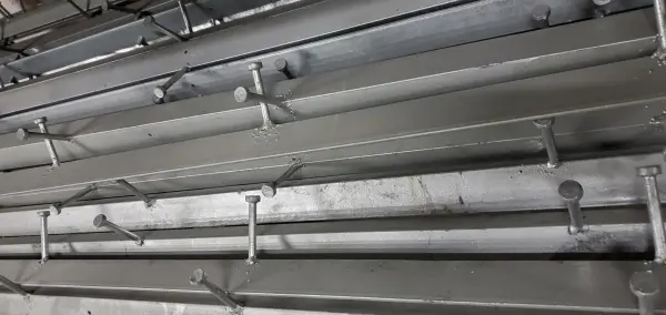 A close up of some pipes and tubes