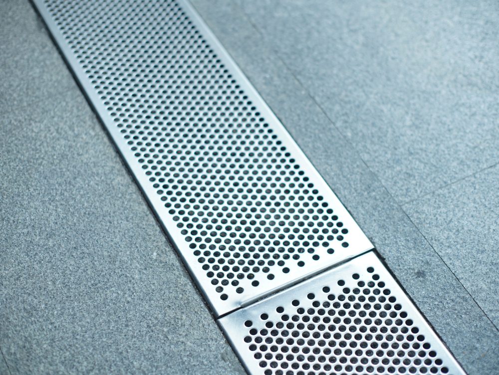 stainless steel trench grate with perforated holes