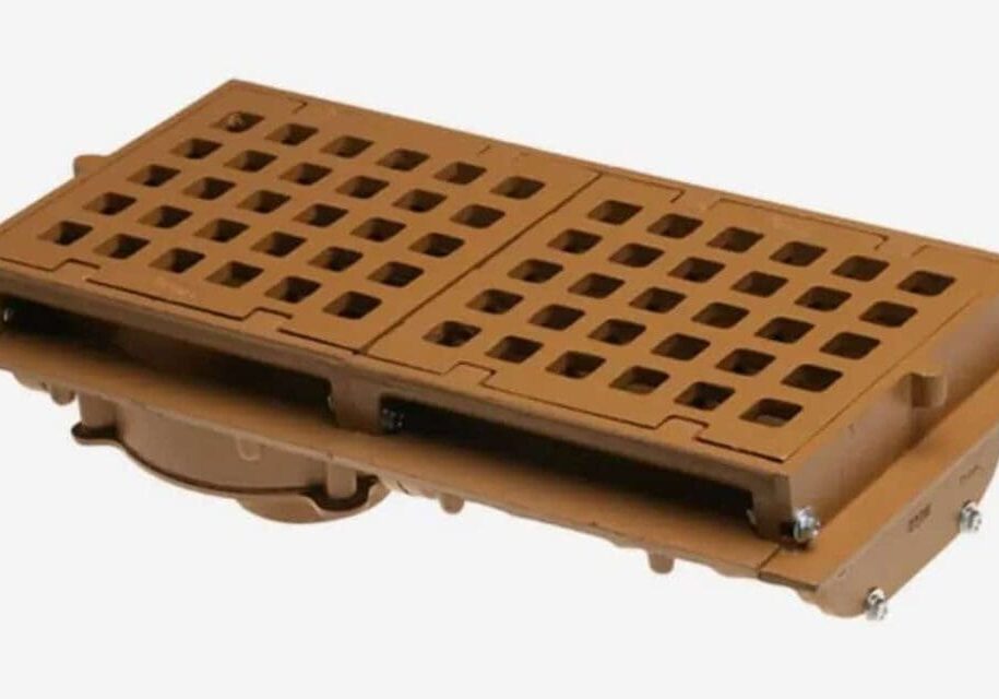 A brown pallet with holes in it