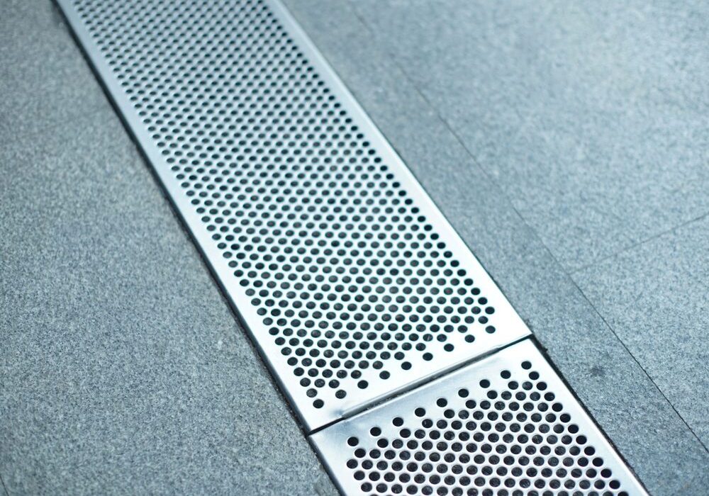 stainless steel trench grate with perforated holes